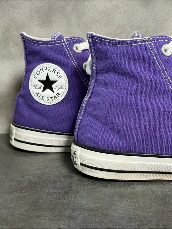 Converse All Star Hi Top Women's Purple Sneakers Size 8 - Image 3