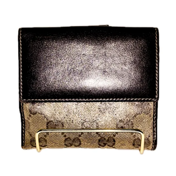 Authentic Gucci GG Supreme Coated Canvas and Leather French Flap Bifold … - Image 3