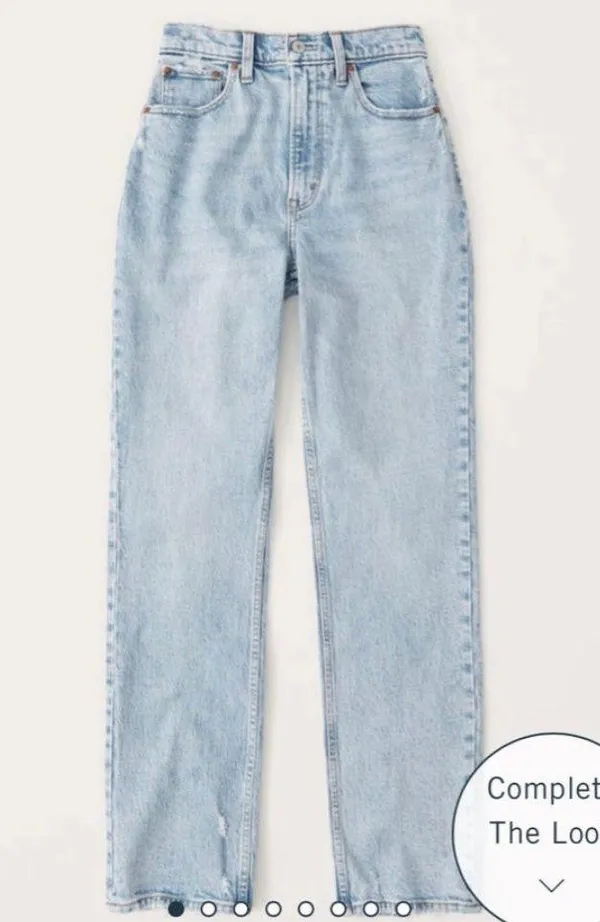Abercrombie Curve Love 90s Ultra High Rise Jeans - Image 2
