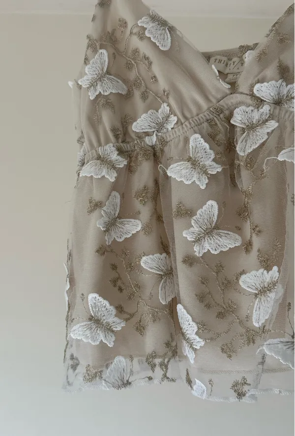 Butterfly top Tan - Image 3
