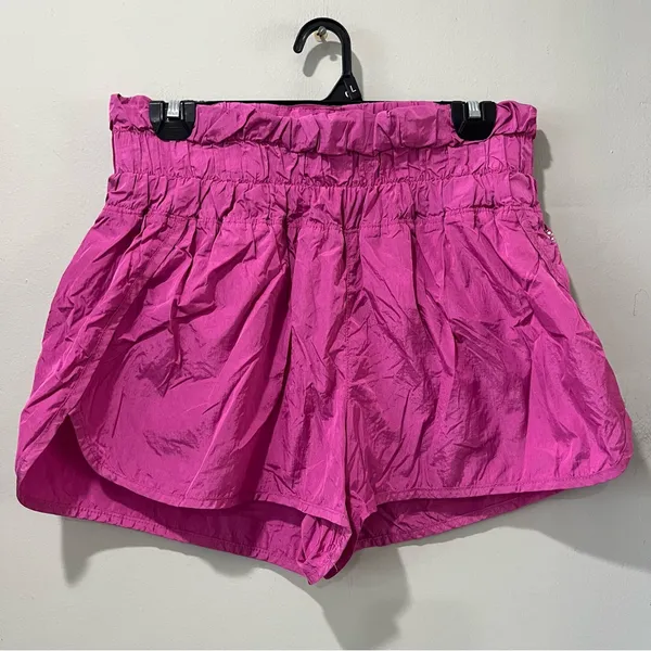 Free‎ People FP Movement Women's Large The Way Home Shorts Vivacious Violet Pink - Image 4