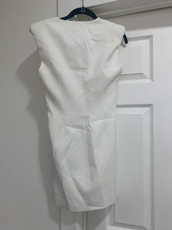 Zara Nwt White Mini Dress Sz Xs - Image 7