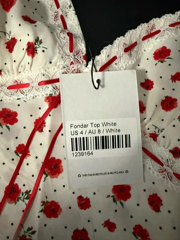 Princess Polly Fondar Top White - Image 3