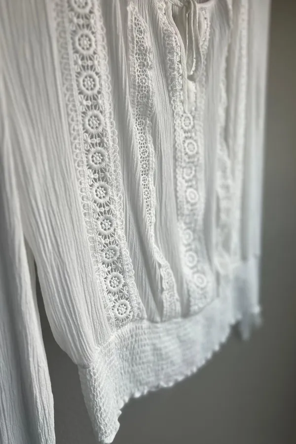 White Lace Blouse - Image 2