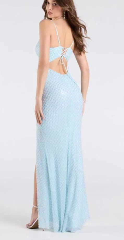 Windsor Formal Dress Long Sequin blue - Image 3