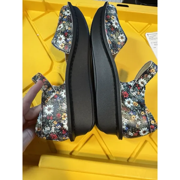 Alegria Paloma Mary Jane shoes colorful floral Leather Size 40 US 9.5-10 - Image 6