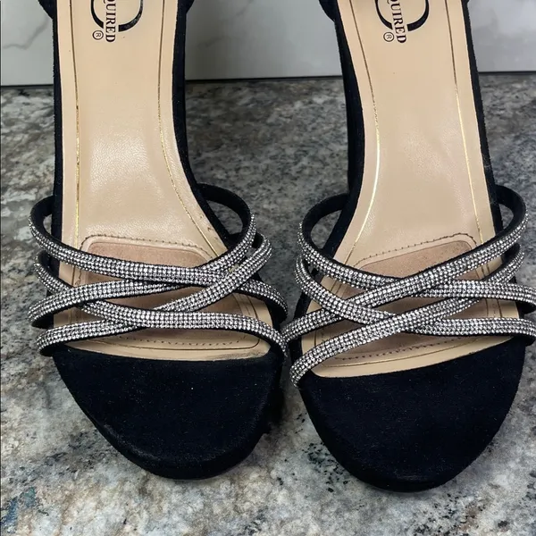 I.D. Required With Rhinestone Accents Black Size 6.5 - Image 8