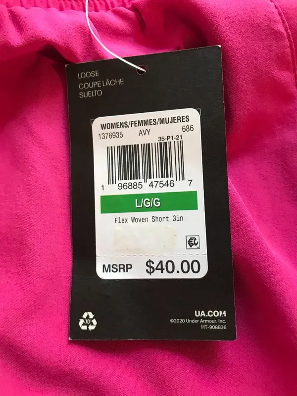 Under Armour Women's 3" Flex Woven Short in Pink Size L NWT - Image 6