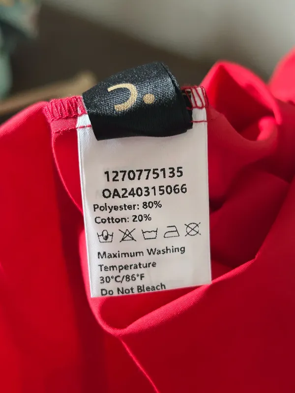 Commence Red Solid Backless Long Dress size XS  NWT - Image 5