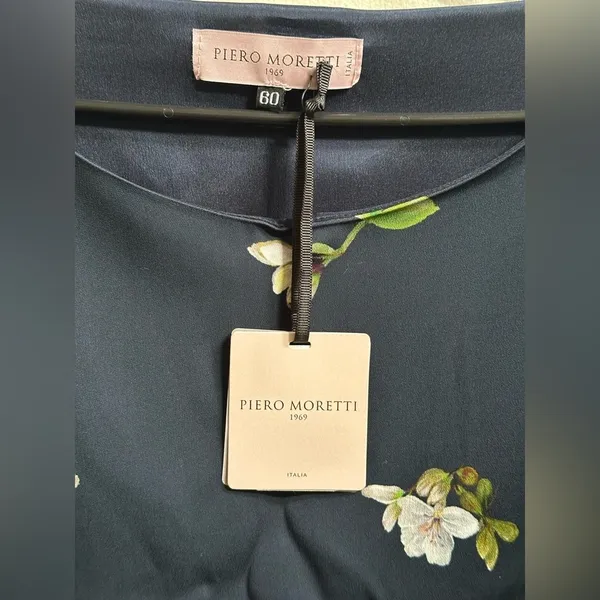 NEW Piero Moretti Navy Blossom Shift Dress Autumn Wedding Guest‎ Dress Plus Size - Image 6