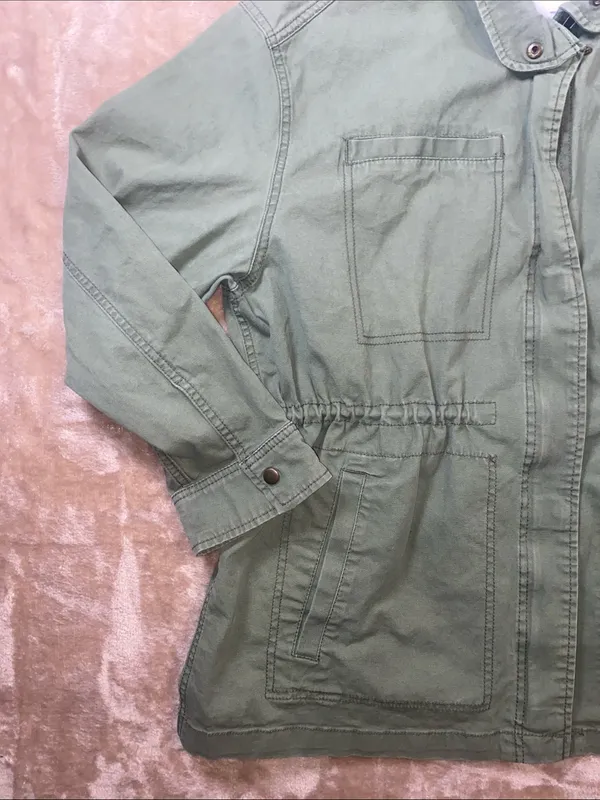 Old Navy Green Stand-Collar Utility Jacket - Image 4