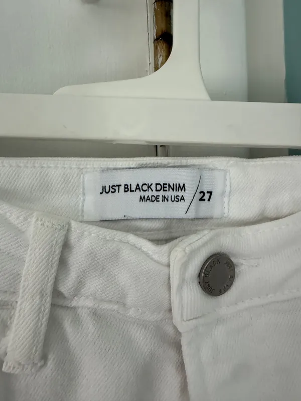 Just Black Denim White Jeans - Image 3