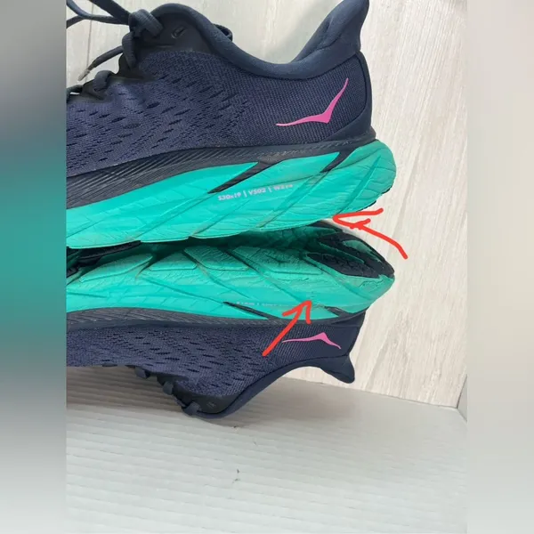 Hoka Women's Shoes in Navy and Teal - Image 5