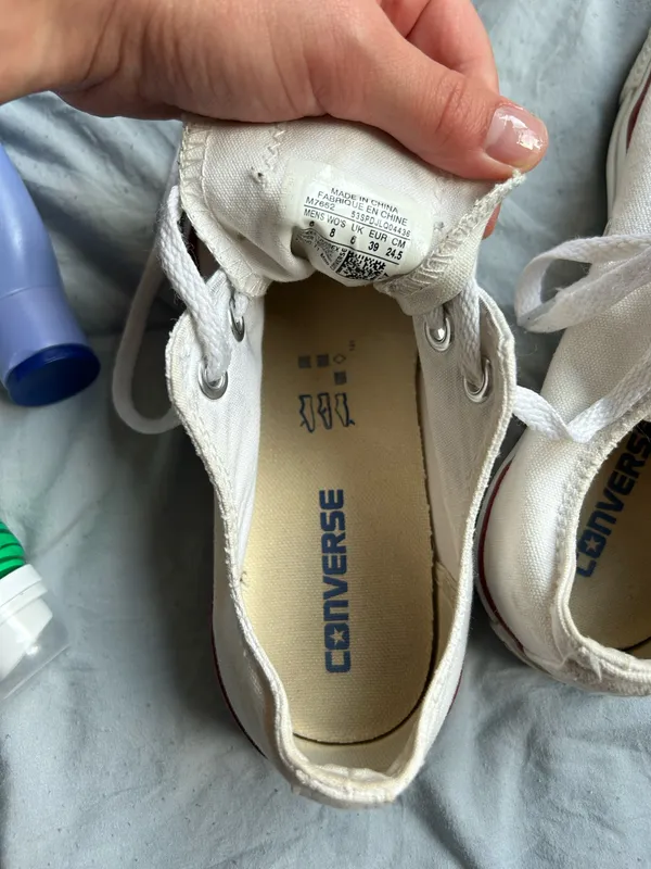 White Low-Rise Converse - Image 6