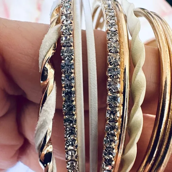 La Cotton gold tone bracelet bundle of 13 - Image 6