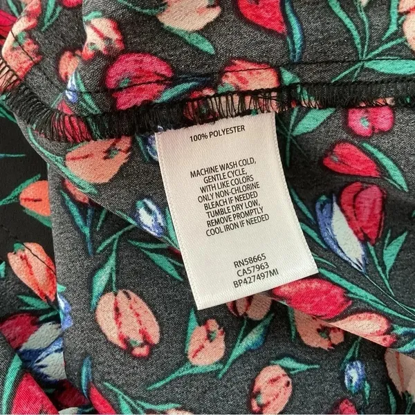 BP. Easy Tank Black Tulip Floral Mini Sleeveless Dress Size XL‎ - Image 6
