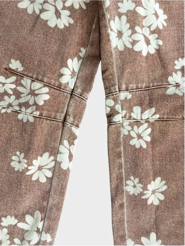 Entro Floral Print Barrel Pants Size S - Image 4