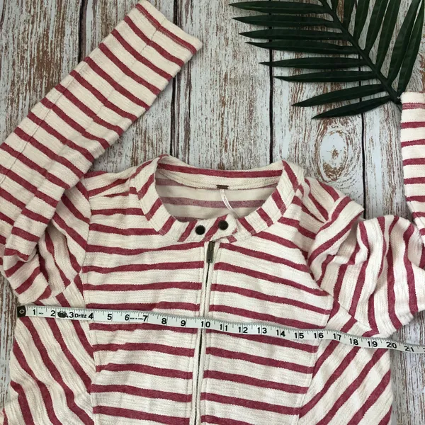 Peplum Striped Jacket Large - Image 7
