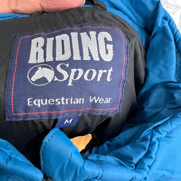 Riding‎ Sport Equestrian Wear Puffer Vest Womens Blue Sleeveless Jacket Light - Image 2