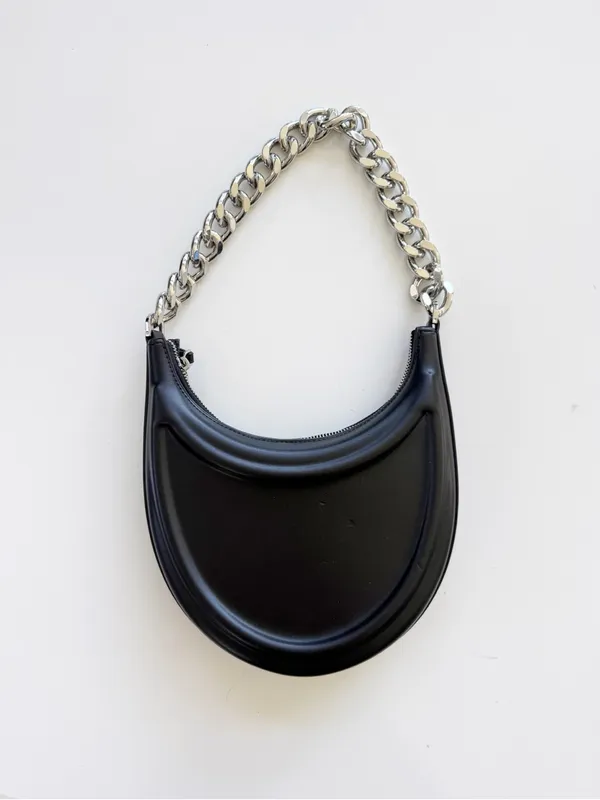 Zara Half Moon Chain Purse - Image 4