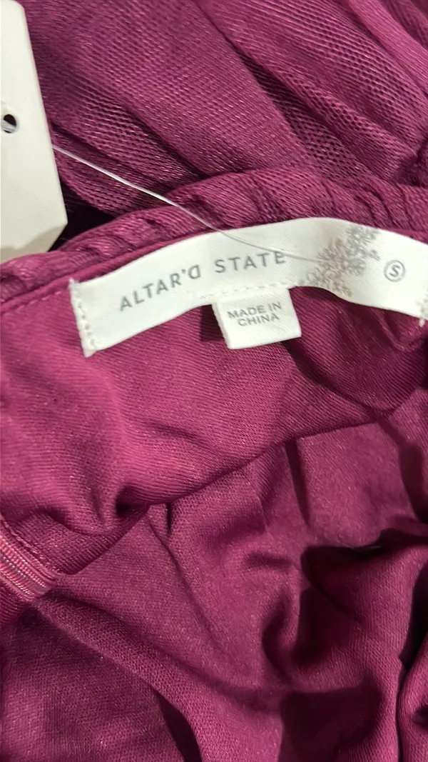 Altar'd State Fuchsia layered prom dress - Image 3