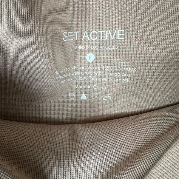 Set Active Sport Body High Waisted Full Length Leggings Size L - Image 3