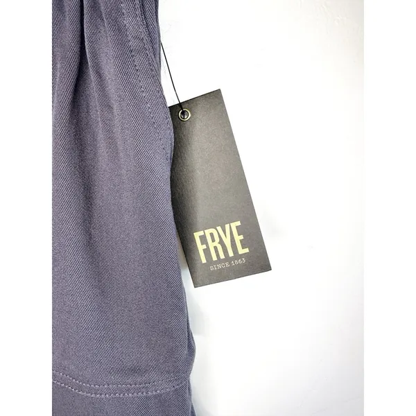 FRYE Women's 100% Rayon Shorts Size M Grey Elastic‎ Waist Tie Front Pockets NWT - Image 5
