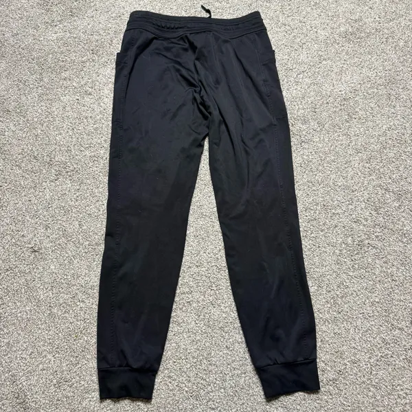 Black Athletic Sweatpants with Drawstring Waist Size XS - Image 3