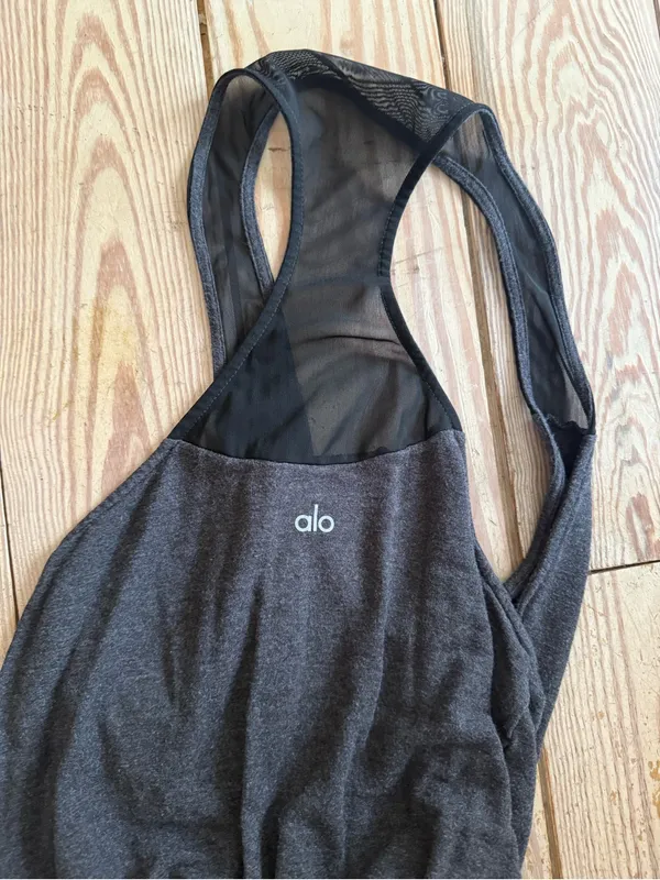 Alo Yoga Mesh Racerback Athletic Romper size m no size tag - Image 2