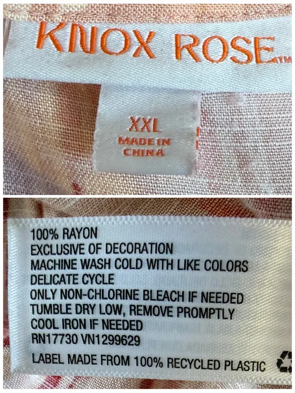 Knox Rose Maxi Dress XXL Blush Geometric Tassel Tie Smocked Waist Cottagecore - Image 12