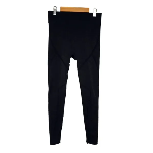 Black Leggings Mesh Calves Accent M/L - Image 2