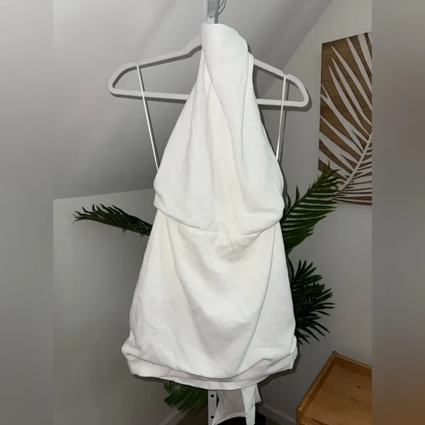 Sau Lee‎ Patsy Backless Mini Dress in Ivory size 8 White - Image 4