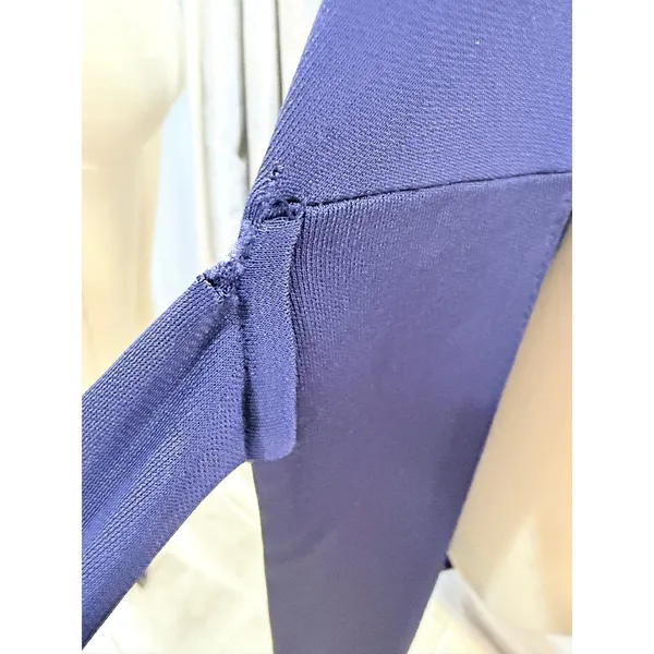 Diane von Furstenberg Navy Julian Wrap Dress 2 Long‎ Sleeve Office Classic DVF - Image 6