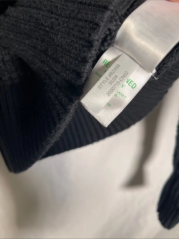 J. Crew Womens Black Pointelle Open Knit Sweater Small Bz498 - Image 5