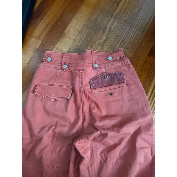 Urban Outfitters Pilcro High Rise Wide Leg Cargo Pants Terracotta size 27 - Image 3