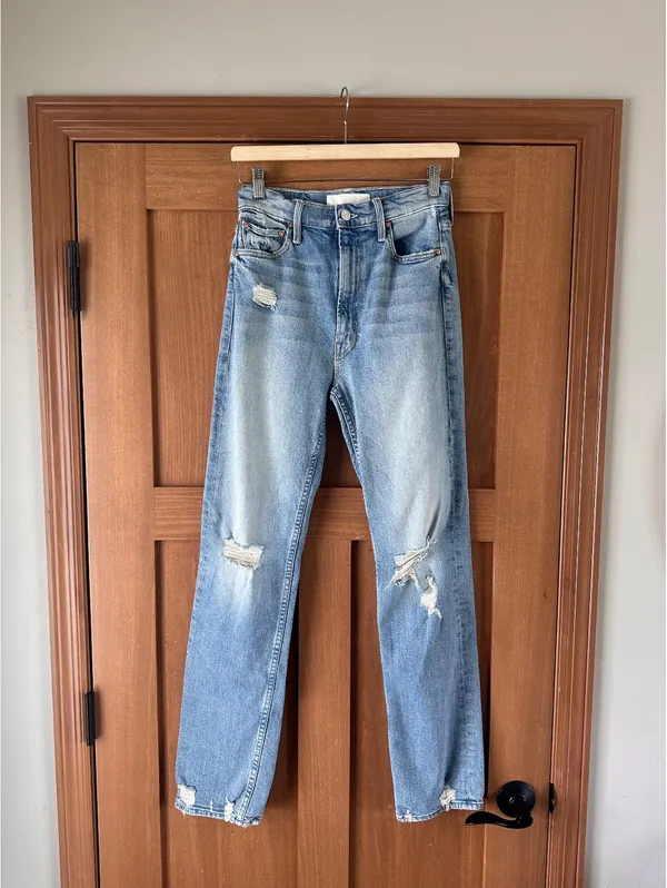 MOTHER Superior High Waisted Rider Skimp Jeans in The Confession Wash Women’s 27 - Image 13