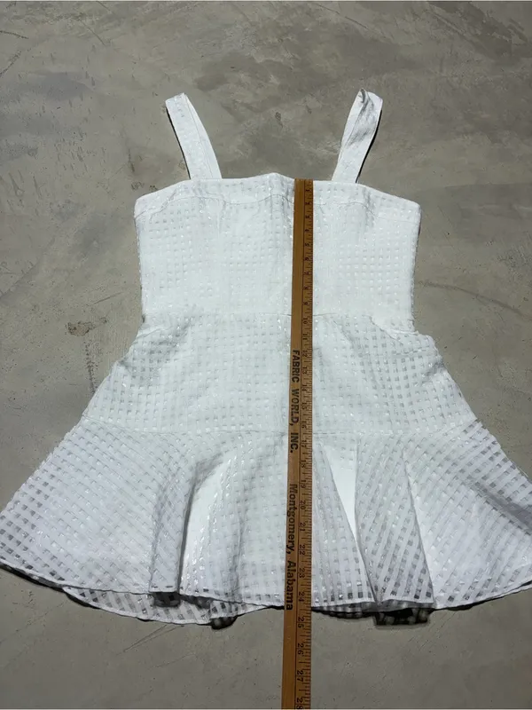 Amanda uprichard Annalise dress White Mini Dress large - Image 6
