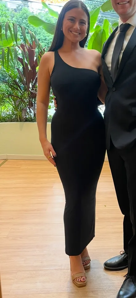 Topshop Shaping One-Shoulder Body-Con Dress - Image 2