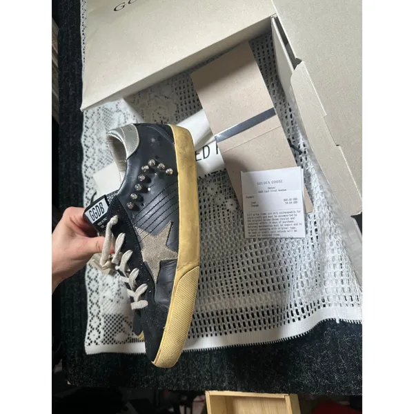 Golden Goose Super-Star Studded Leather Sneakers - Image 5