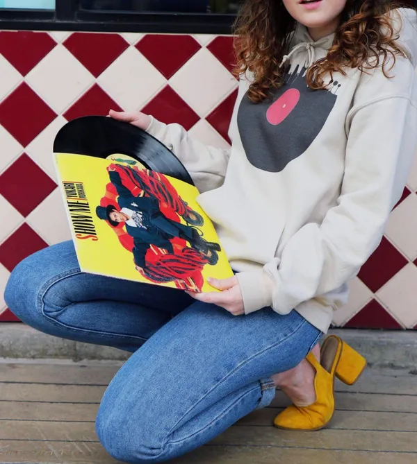 Record Print Hoodie - Image 3