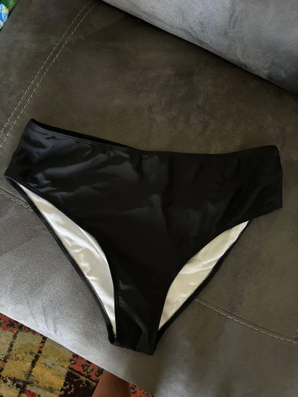 SheIn 2xl swim bottoms High waisted black NEW WITH TAGs - Image 2