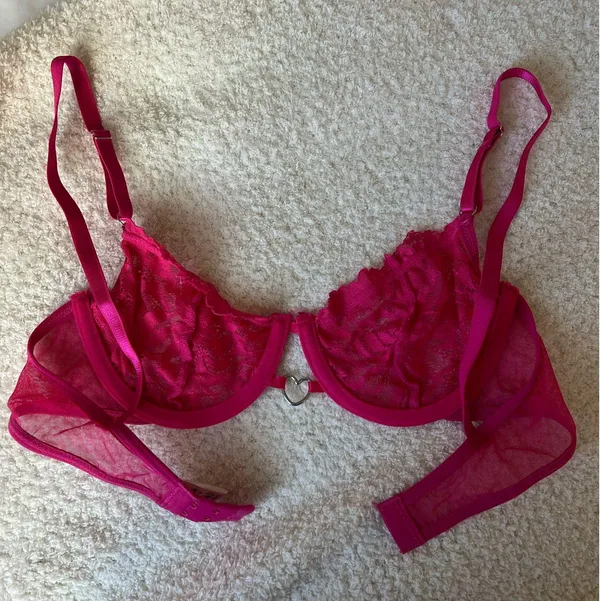 SheIn Hot Pink Bralette - Image 2