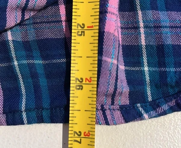 Victoria’s Secret button-down, long sleeve plaid shirt, women’s size medium - Image 7