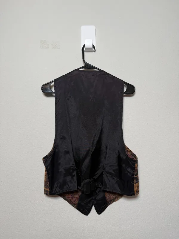 Vintage 90s Embroidered Design Vest - Image 2