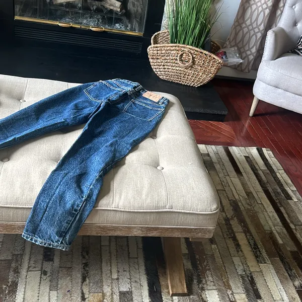 Zara Blue Denim Straight Leg Jean Size‎ 0 - Image 9