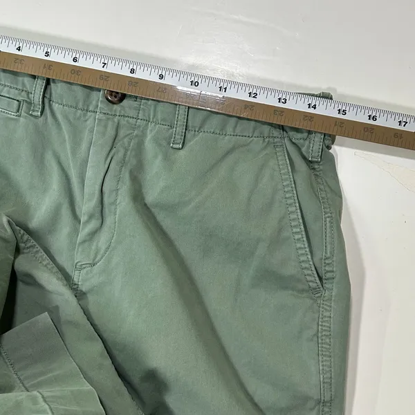 Gap Straight Khaki‎ Green Cotton Chino Pants Casual Trousers Womens 8 - Image 7