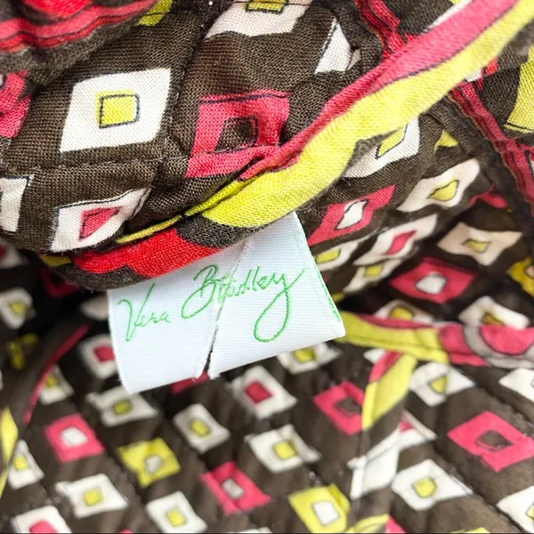 Vera Bradley Puccini Retired Pattern Small Tote Toggle Close Brown Abstract‎ - Image 5