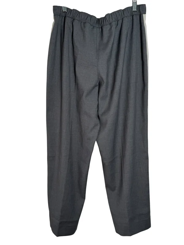 Abercrombie & Fitch‎ Side Stripe Pull On Pants Gray White Size M - Image 4