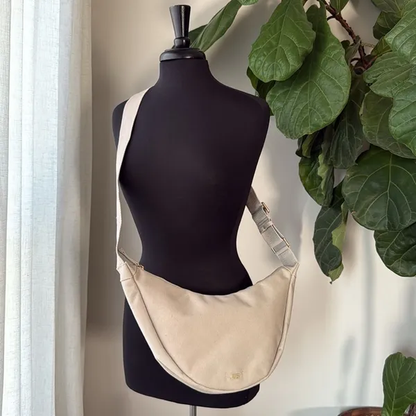 July Natural Everyday Crescent Crossbody Bag - Image 2