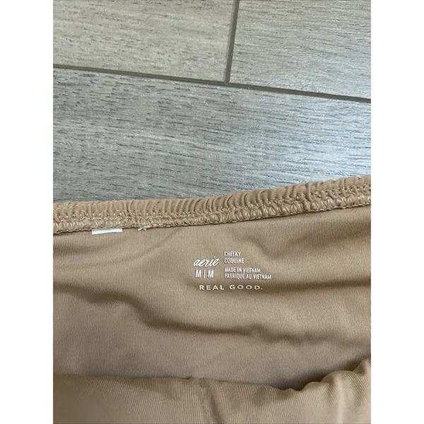 Aerie Smocked Tie Bikini Bottoms size M - Image 3